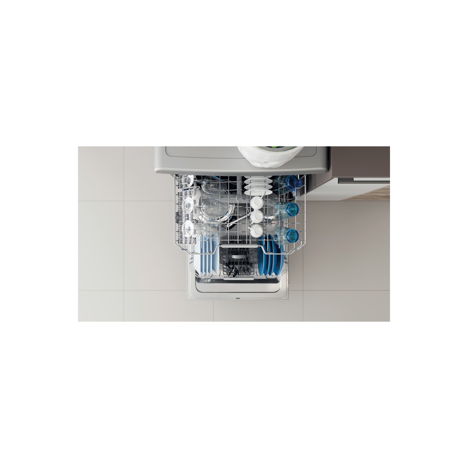 Indesit DFC2B16SUK Full Size Dishwasher - Silver - 13 Place Settings - 7