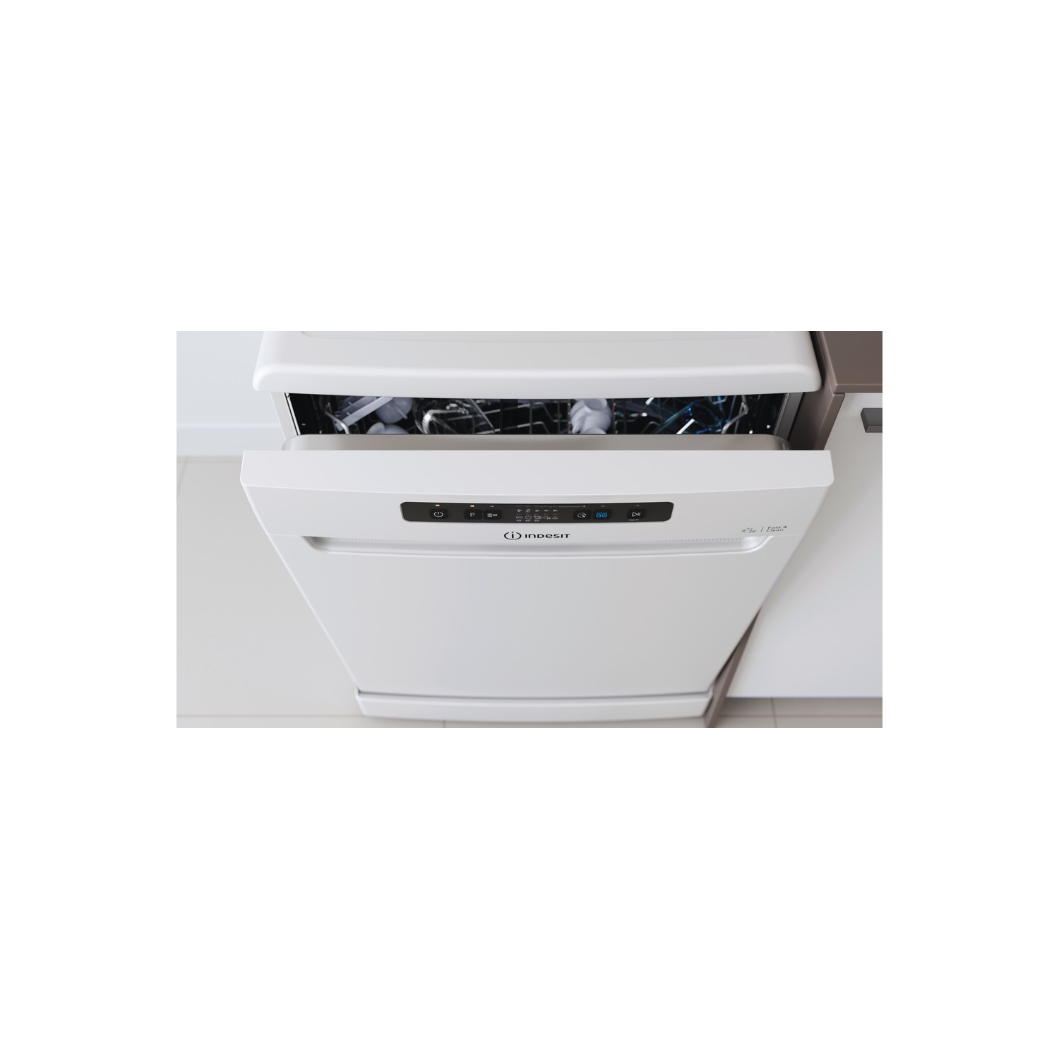 Indesit DFC2B16UK Full Size Dishwasher - White - 13 Place Settings - 6