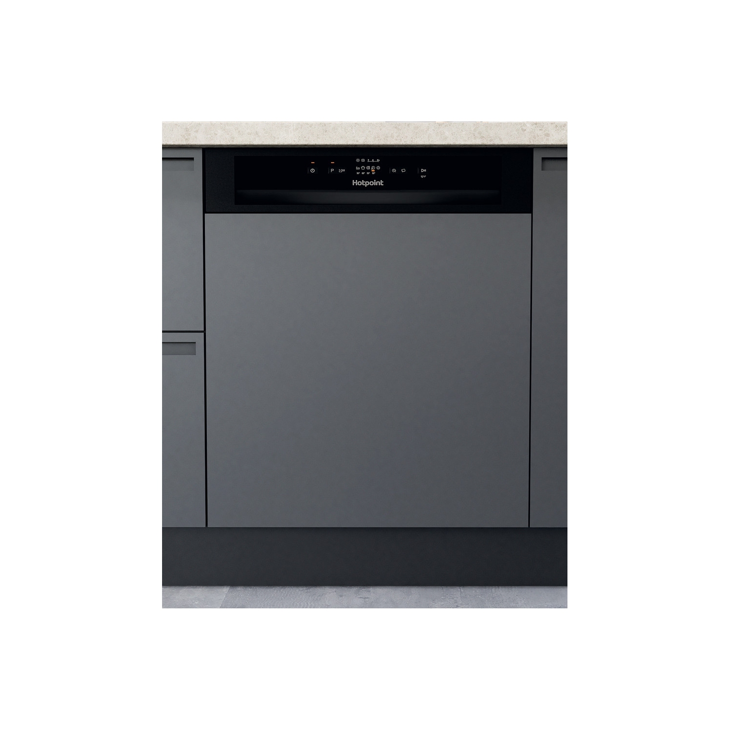 Hotpoint HBC2B19UKN Semi-Integrated Full Size Dishwasher - 13 Place Settings - 0