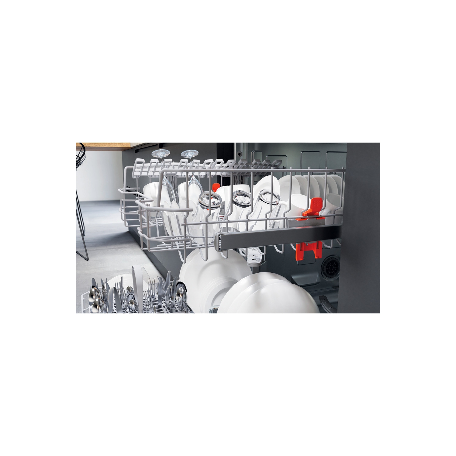 Hotpoint HBC2B19UKN Semi-Integrated Full Size Dishwasher - 13 Place Settings - 4
