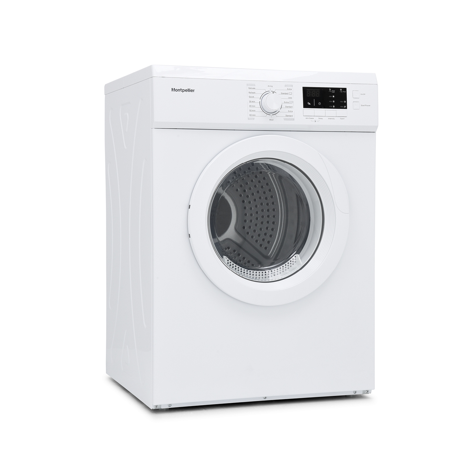 Montpellier MVSD7W 7kg Vented Tumble Dryer - White - 1