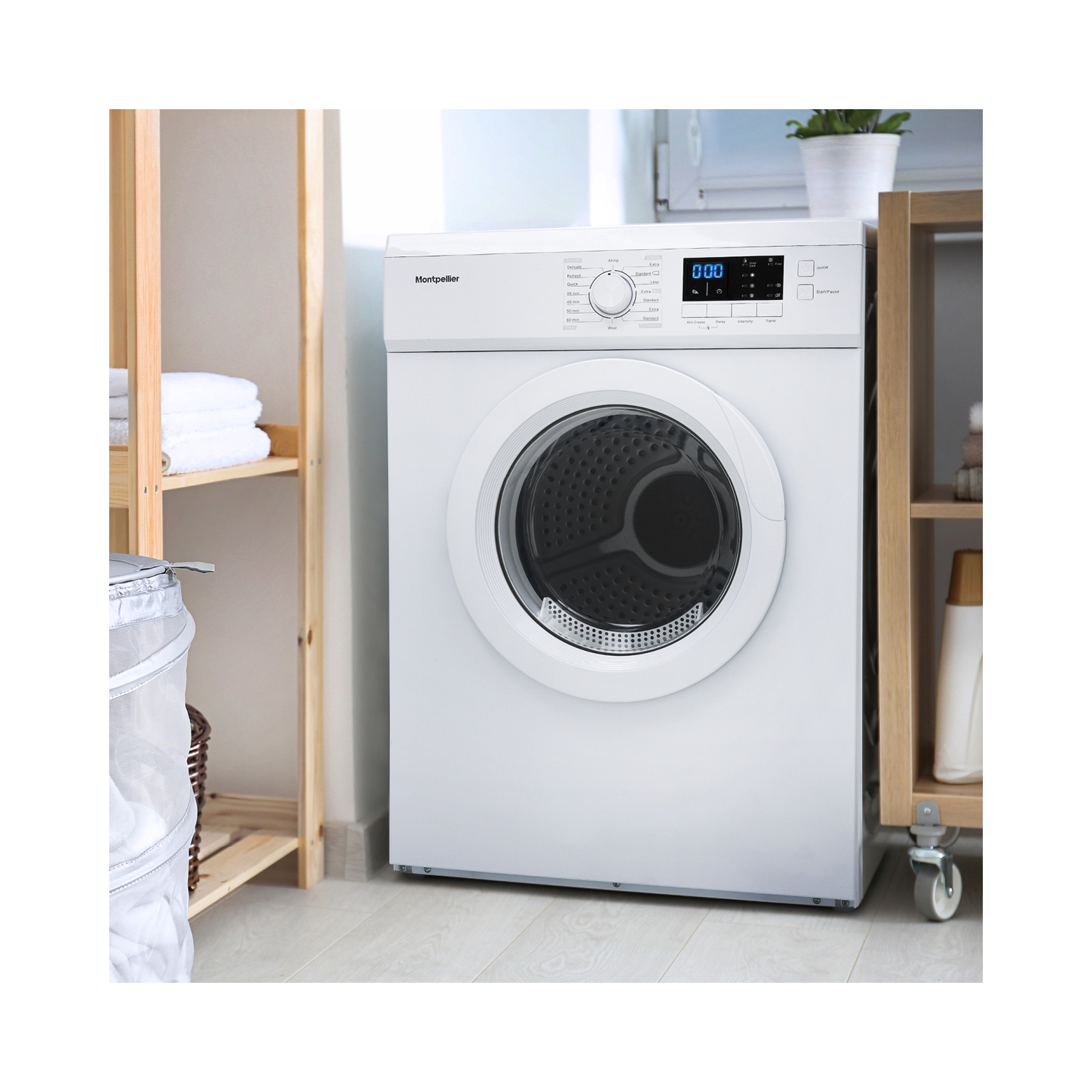 Montpellier MVSD7W 7kg Vented Tumble Dryer - White - 3